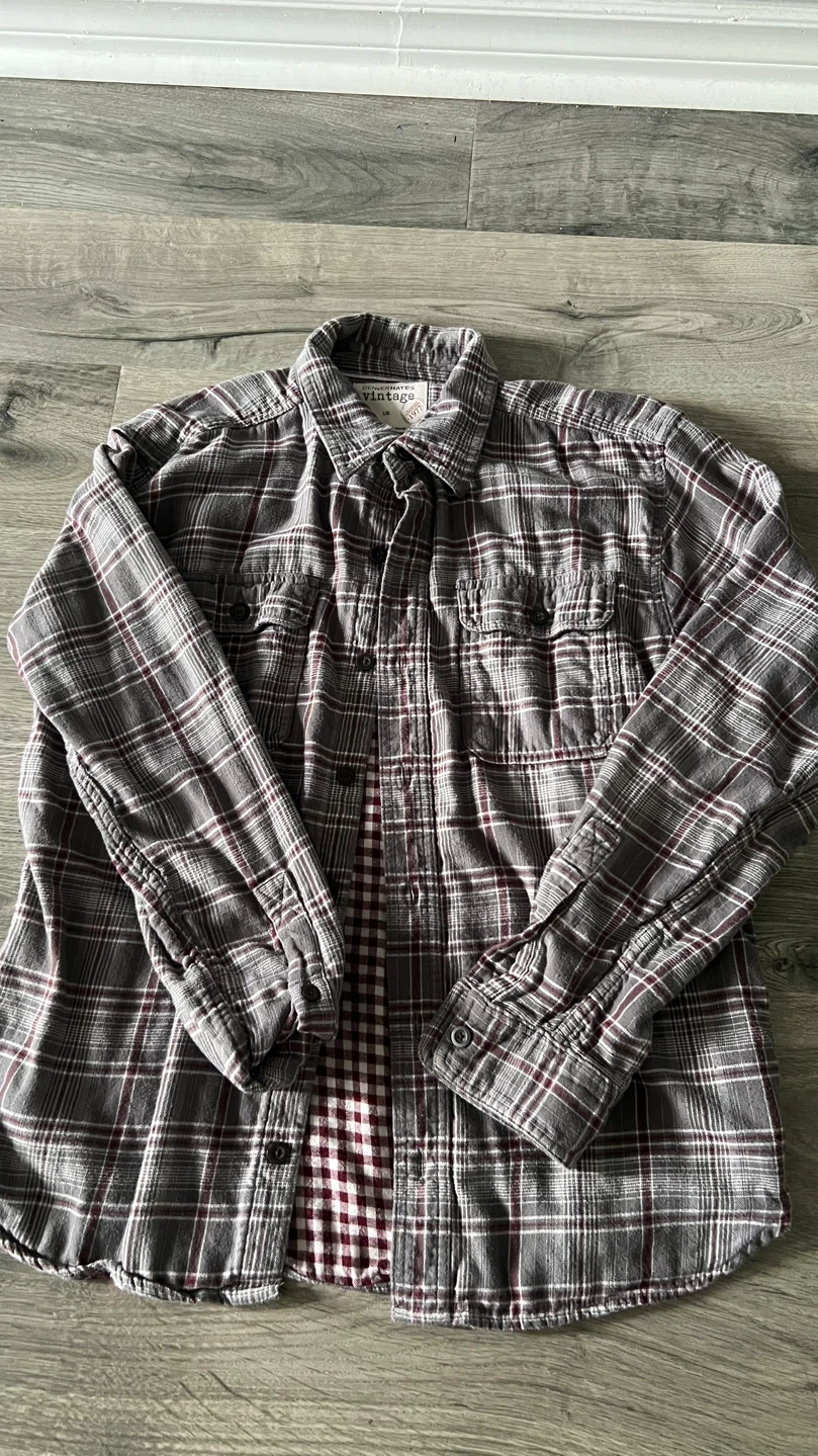 Denver Hayes Vintage Plaid Flannel Shirt - L