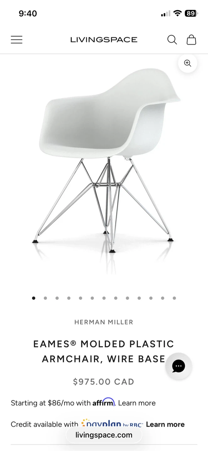 4 Herman Miller Eames Molded Plastic Armchair, Wire Base