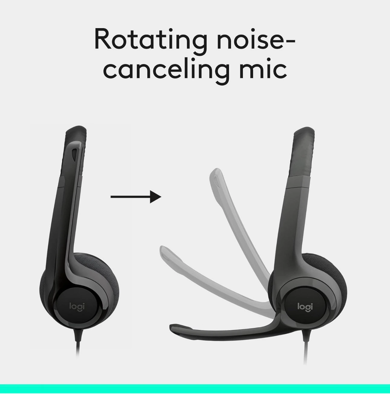 Logitech H390 USB Headset with Noise-Cancelling Mic - photo 3