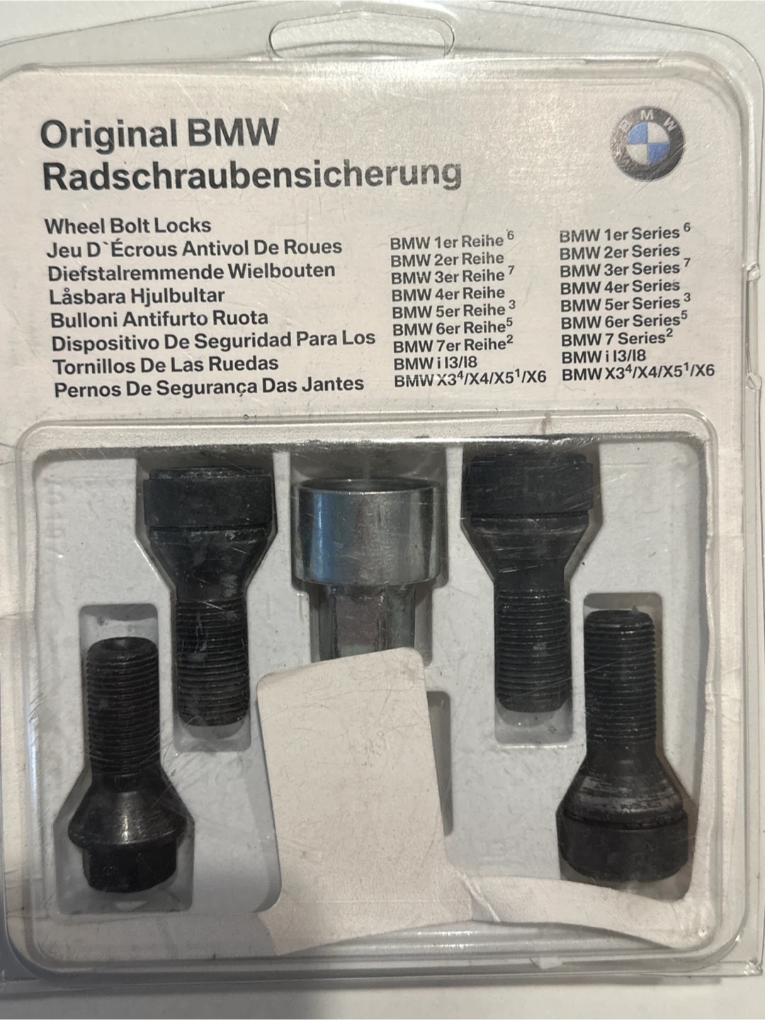 BMW Original Wheel Bolt Lock Kit 36136792851
