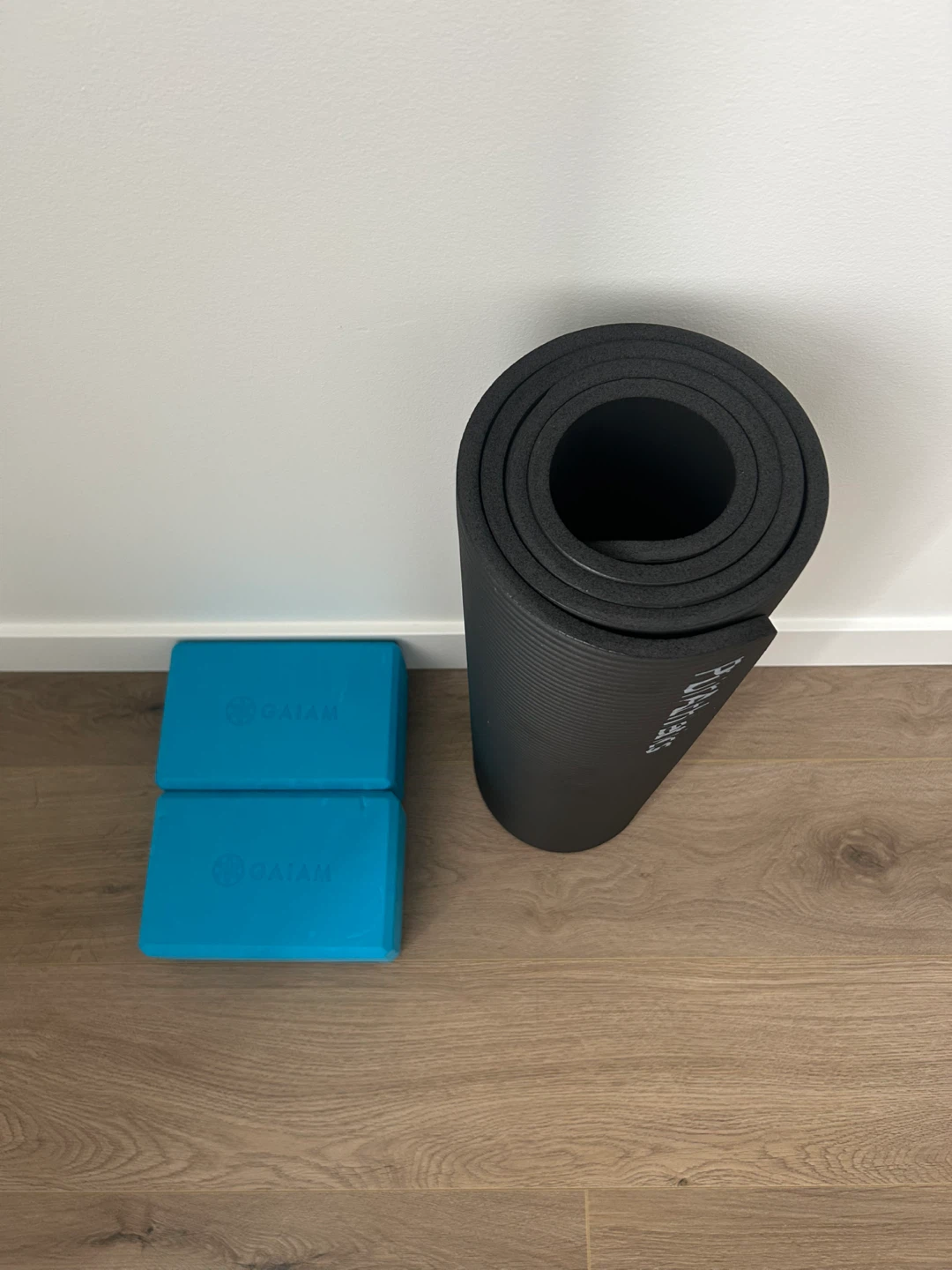 Yoga Mat and Two Blocks - $8