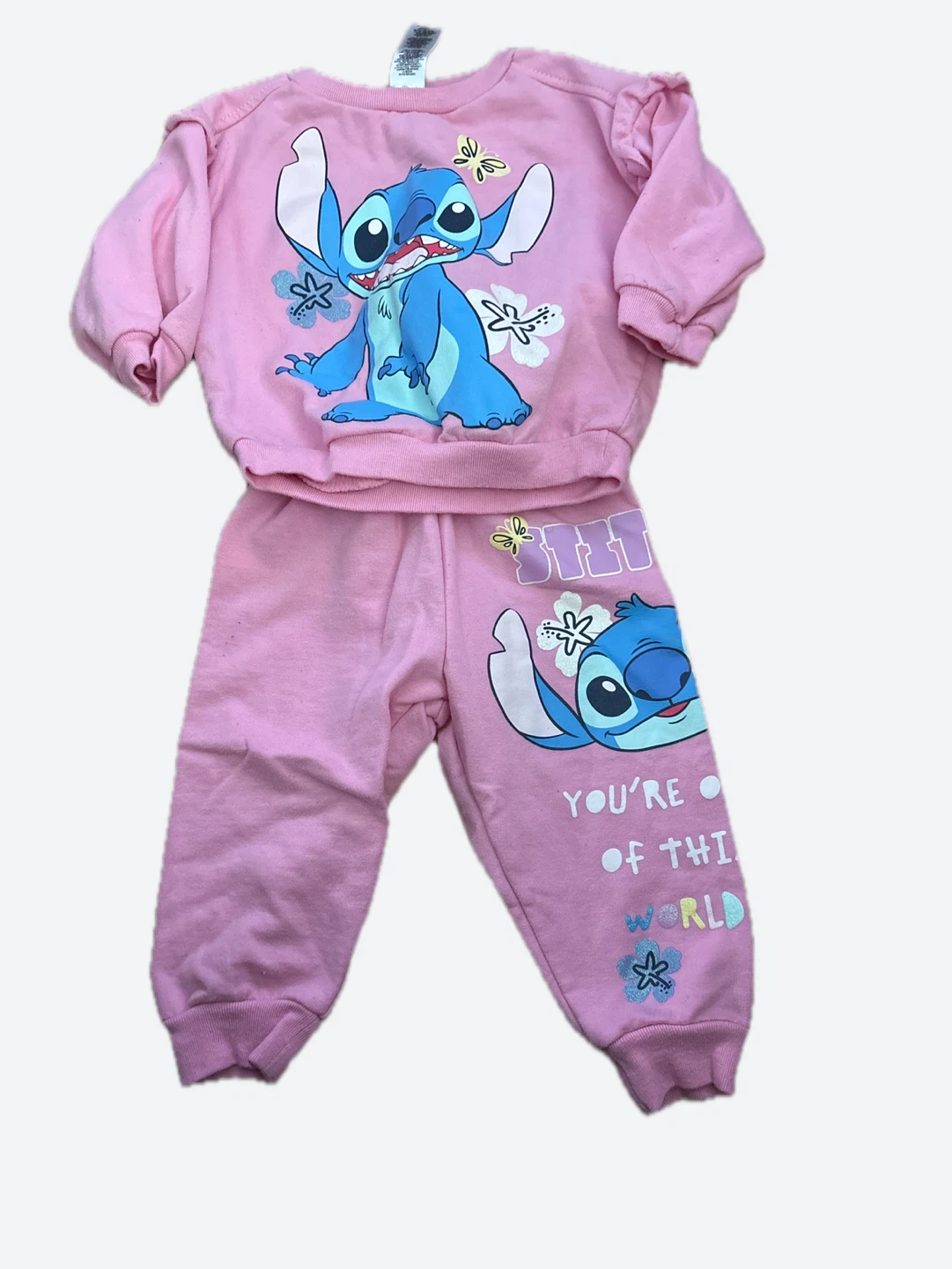 Girls Stitch Sweatshirt and Pants Set 12 Months