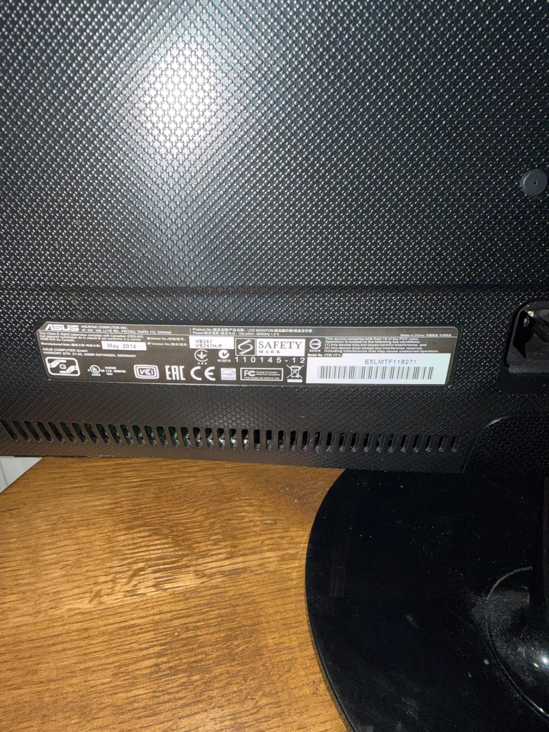 ASUS VE247H Monitor - photo 5