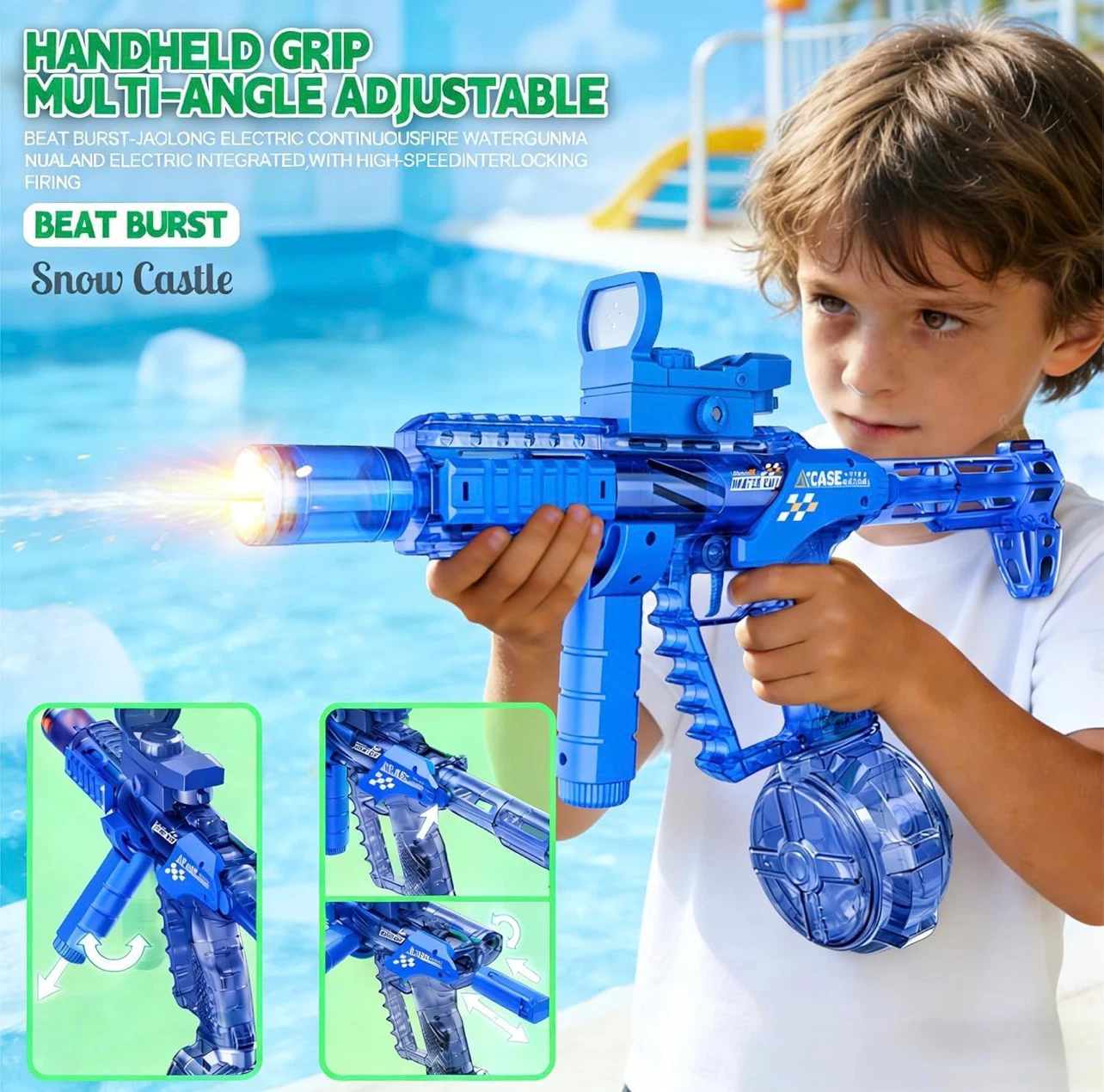 Beat Burst Snow Castle Electric Water Gun（black） - photo 3