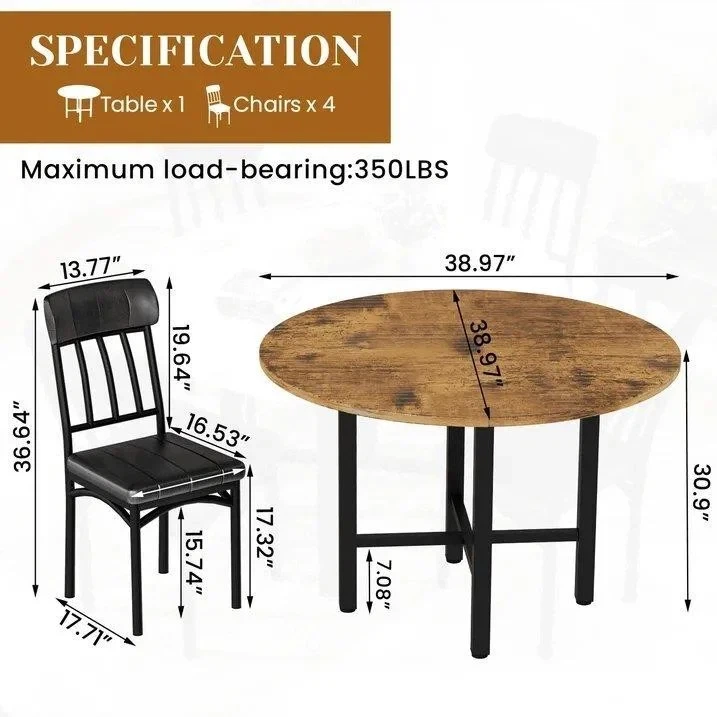 Dining table with chairs - photo 4