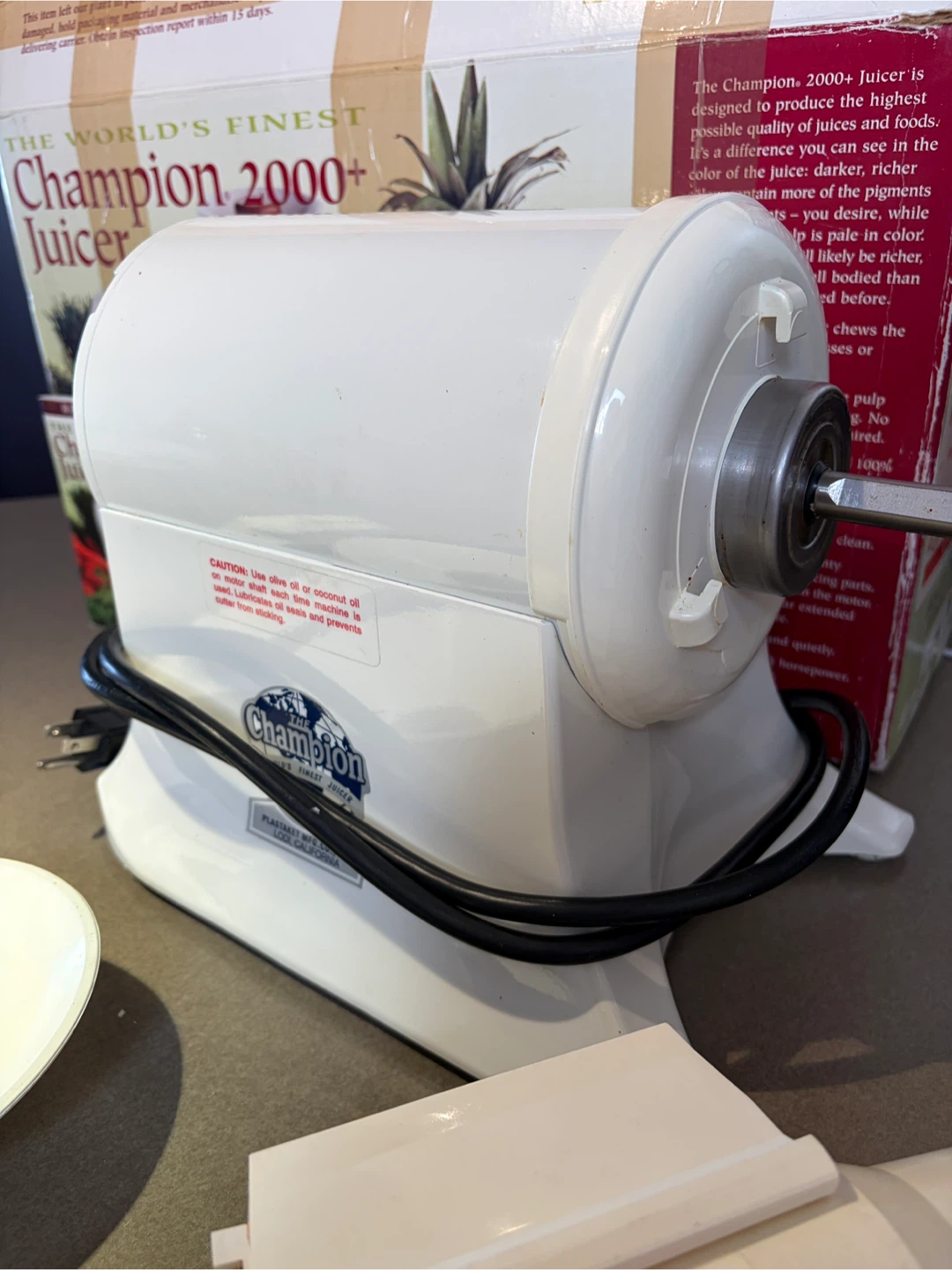 Champion juicer - Nut Butter Machine - photo 3