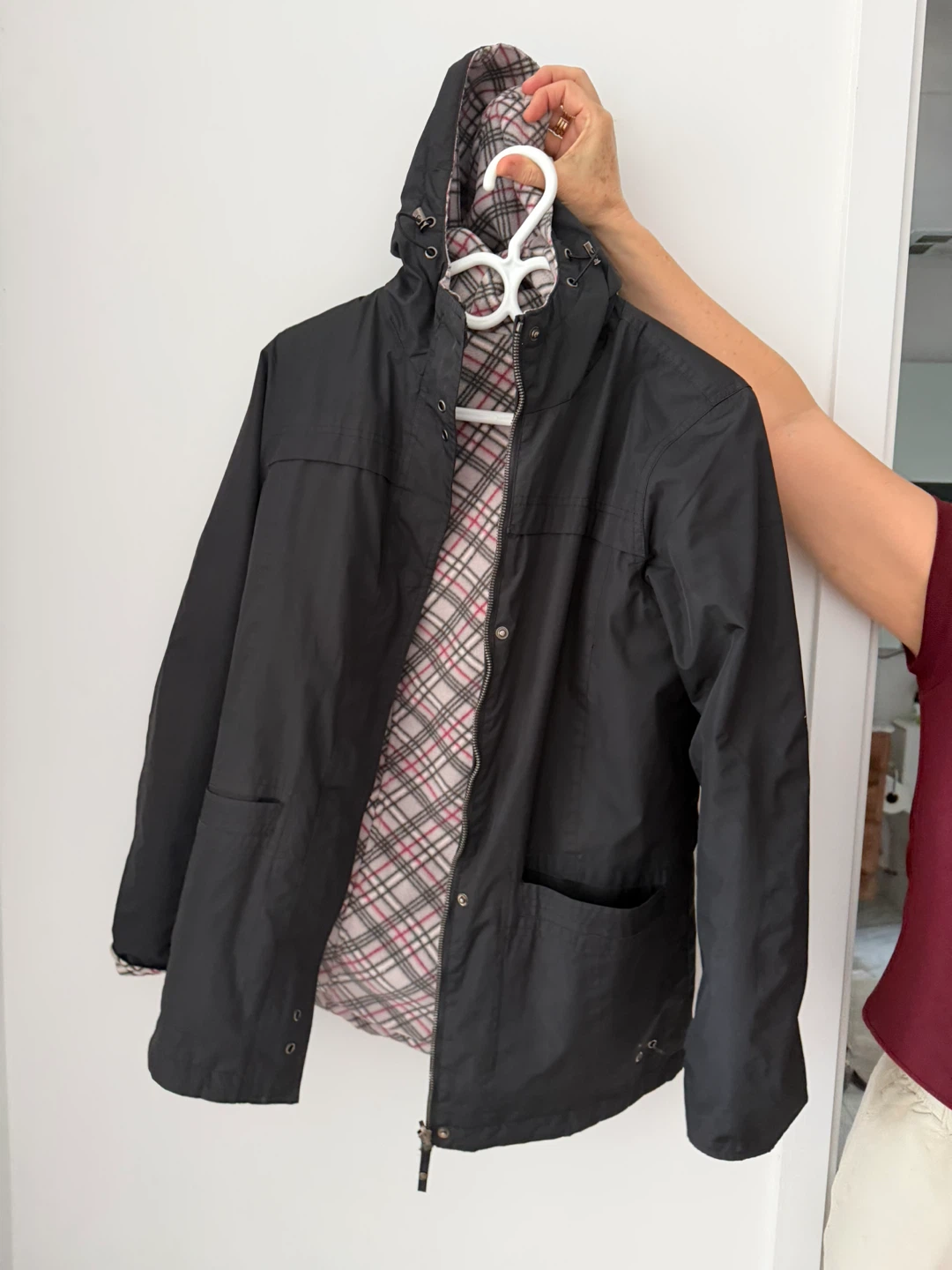 H&M Brown Jacket + Raincoat jacket