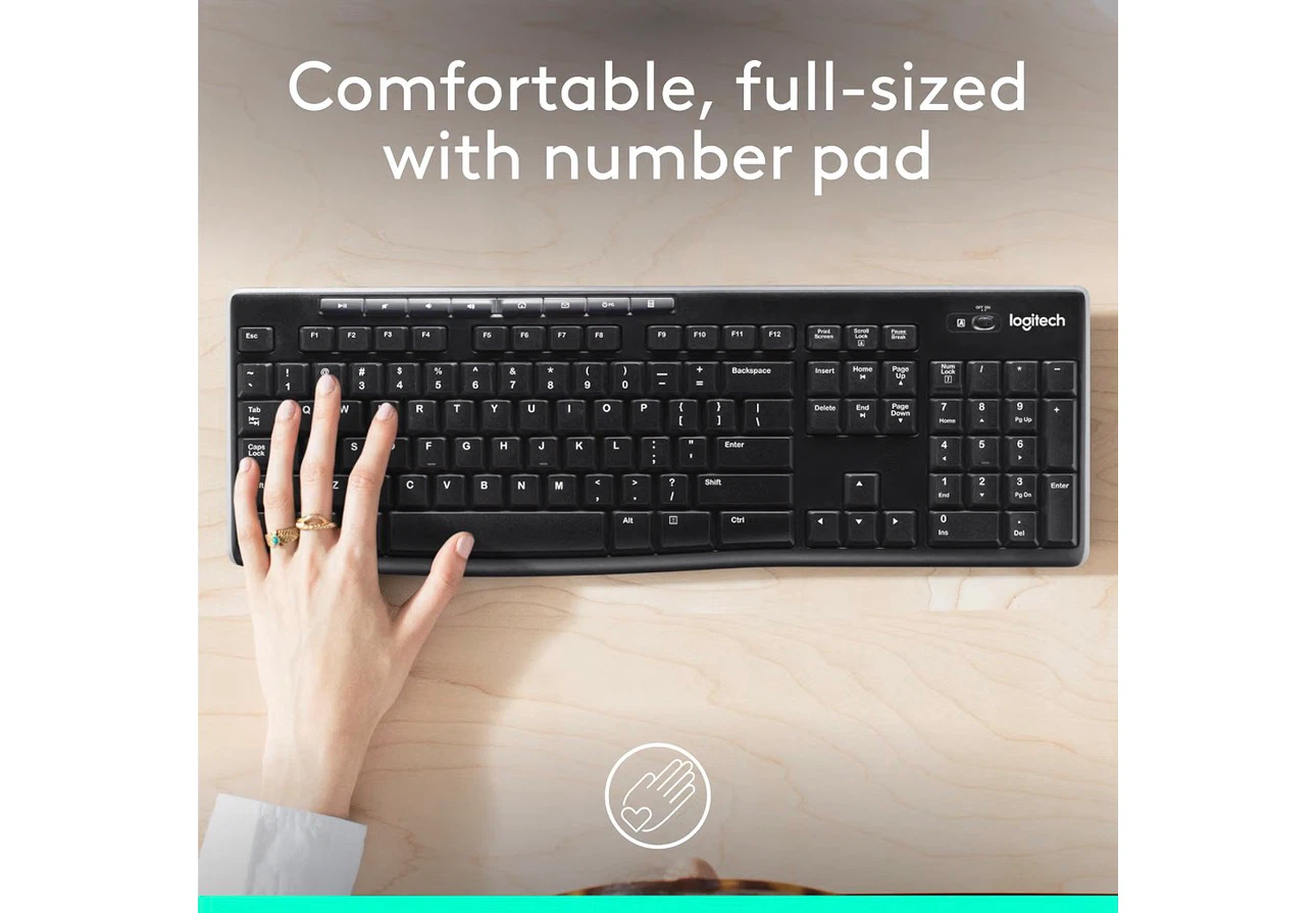 Logitech Wireless Keyboard with Number Pad - photo 2