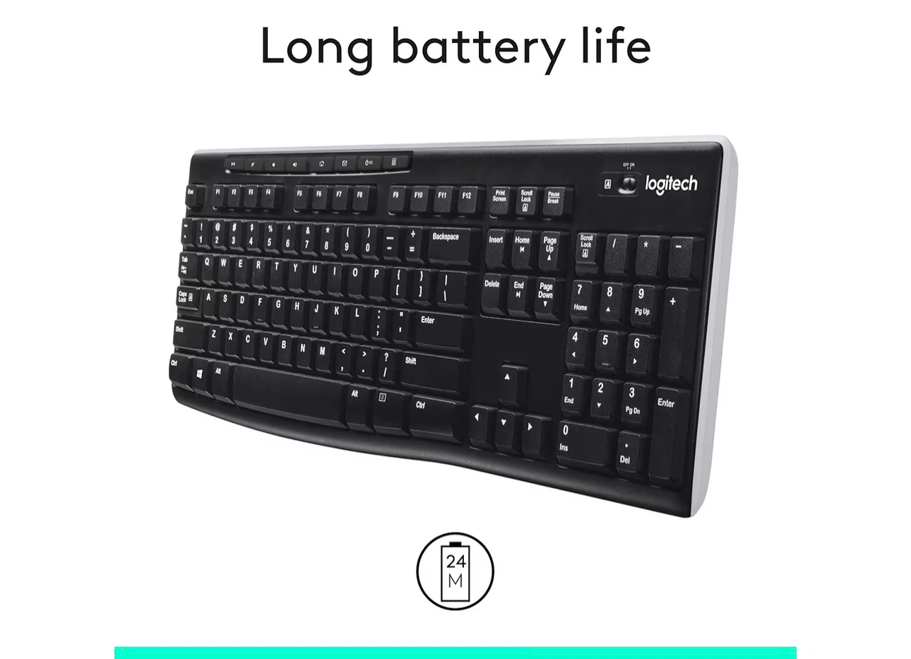 Logitech Wireless Keyboard with Number Pad - photo 3