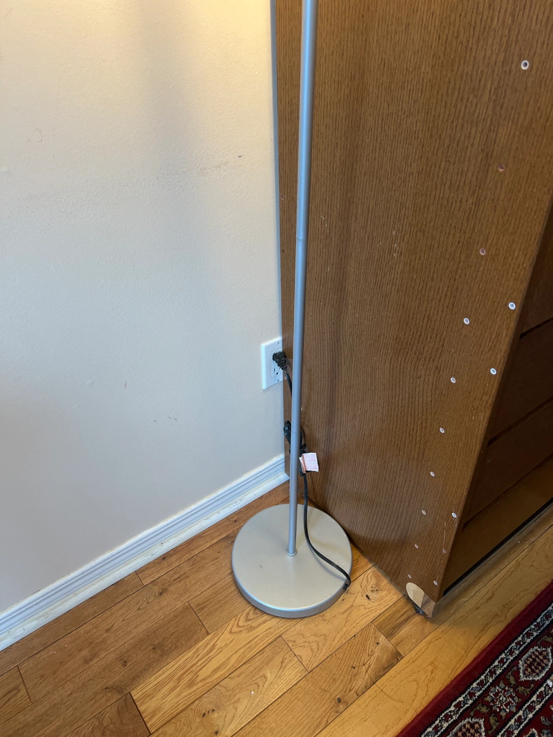 Silver Floor Lamp with Reading Light - photo 2