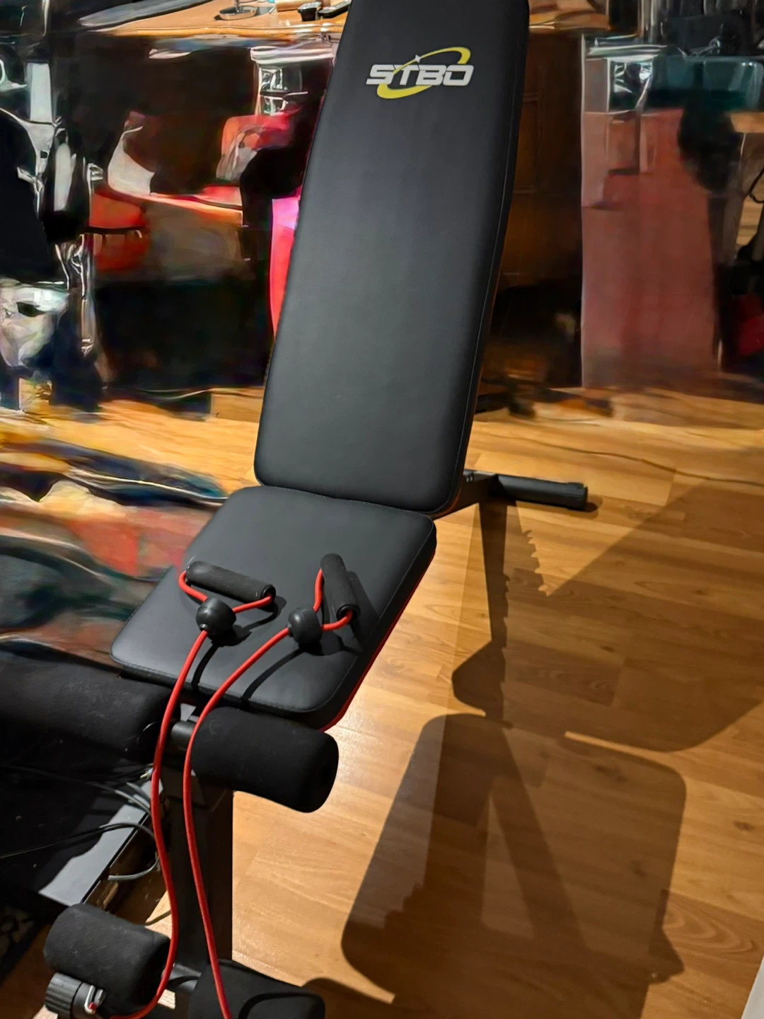 STBD Adjustable Weight Bench with Resistance Bands - photo 2