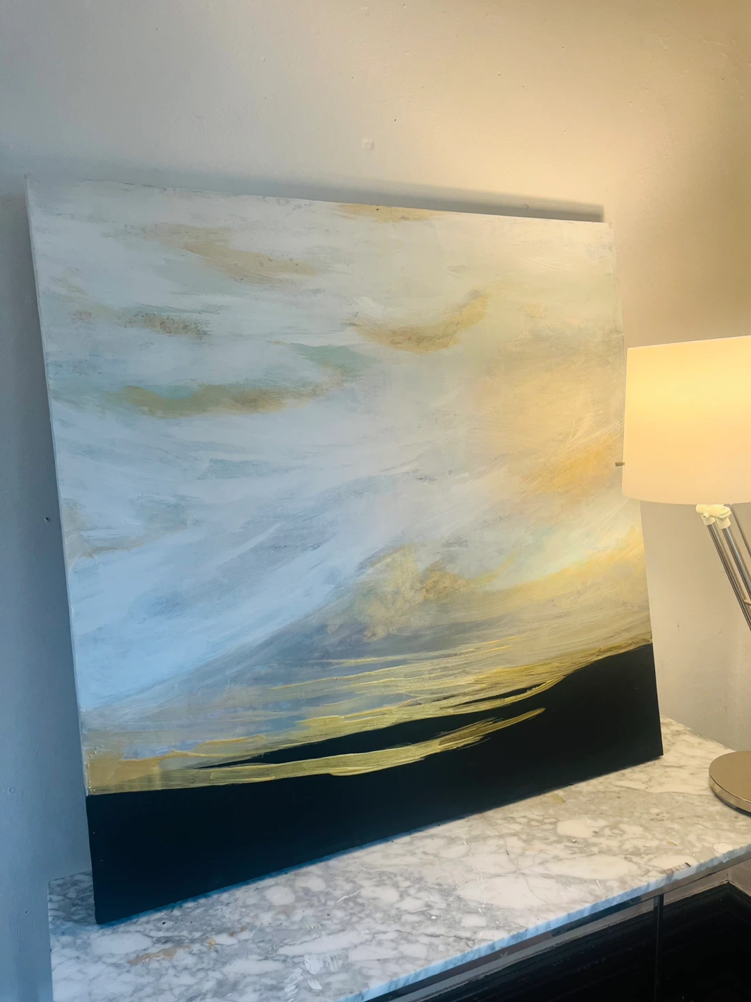 Large Abstract Canvas Painting 40 x 40”