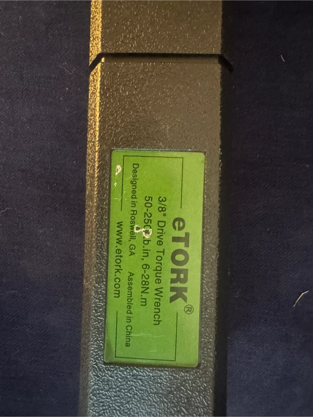 eTORK 3/8" Drive Torque Wrench