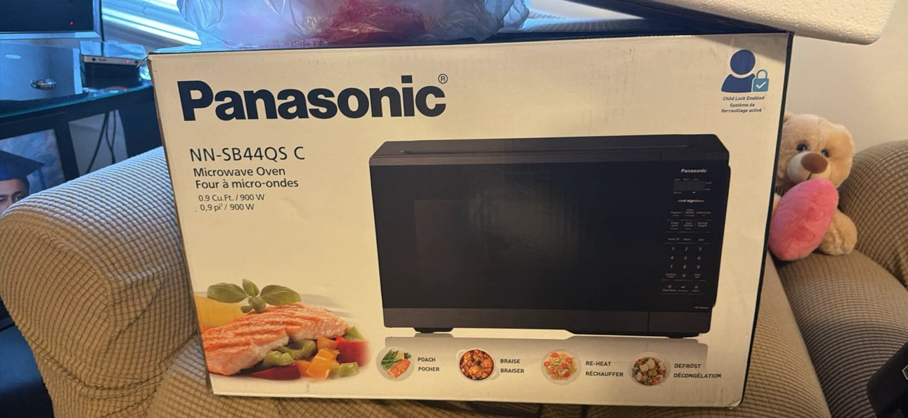 Panasonic NN-SB44QS C Microwave Oven 0.9 Cu. Ft.