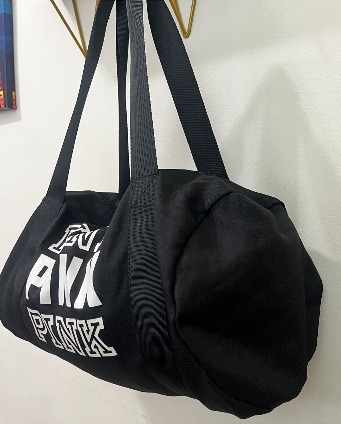Victoria's Secret PINK Black Duffle Bag - photo 3