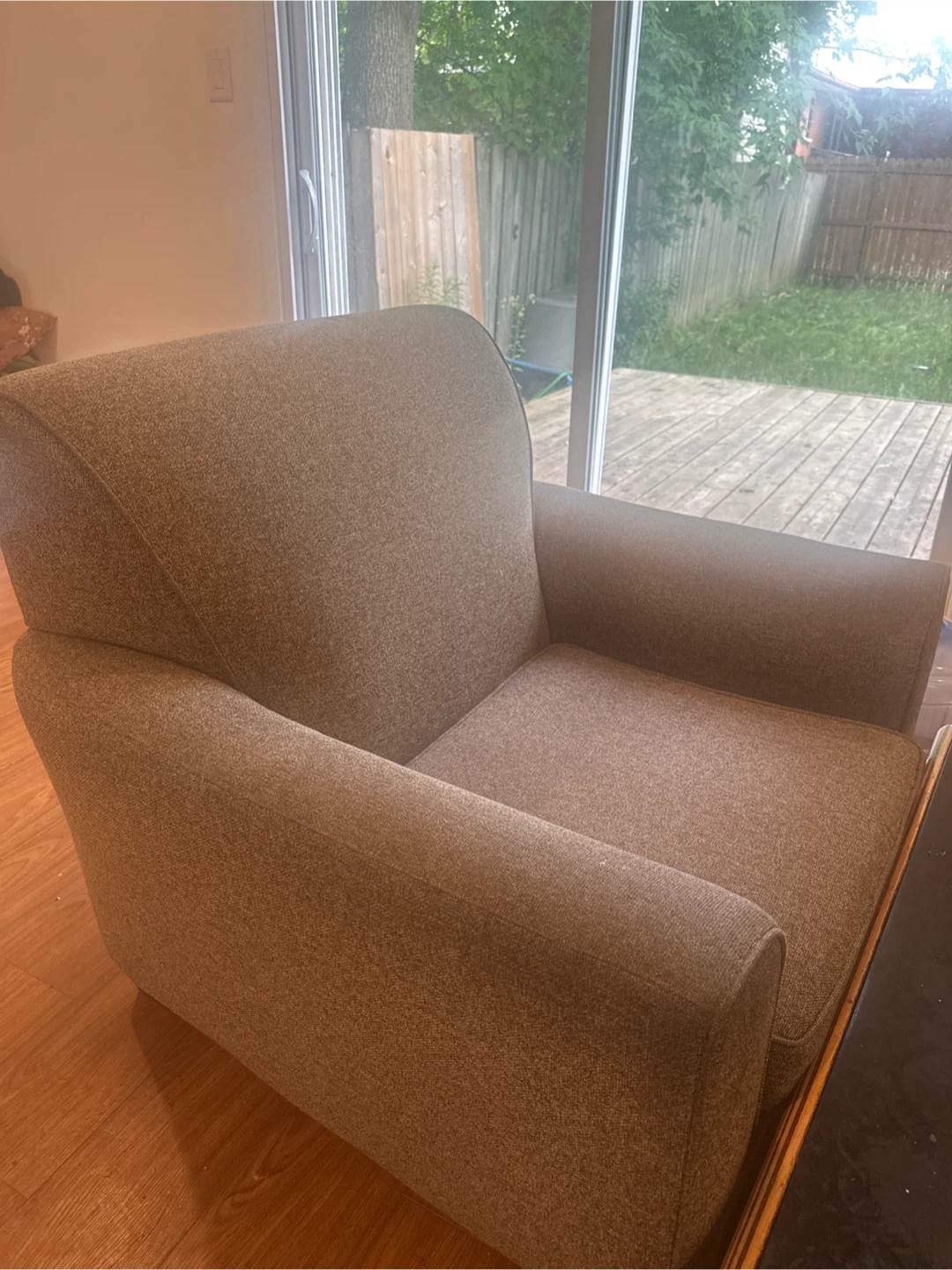 Grey Fabric Sofa and Armchair Set with coffee table - photo 2