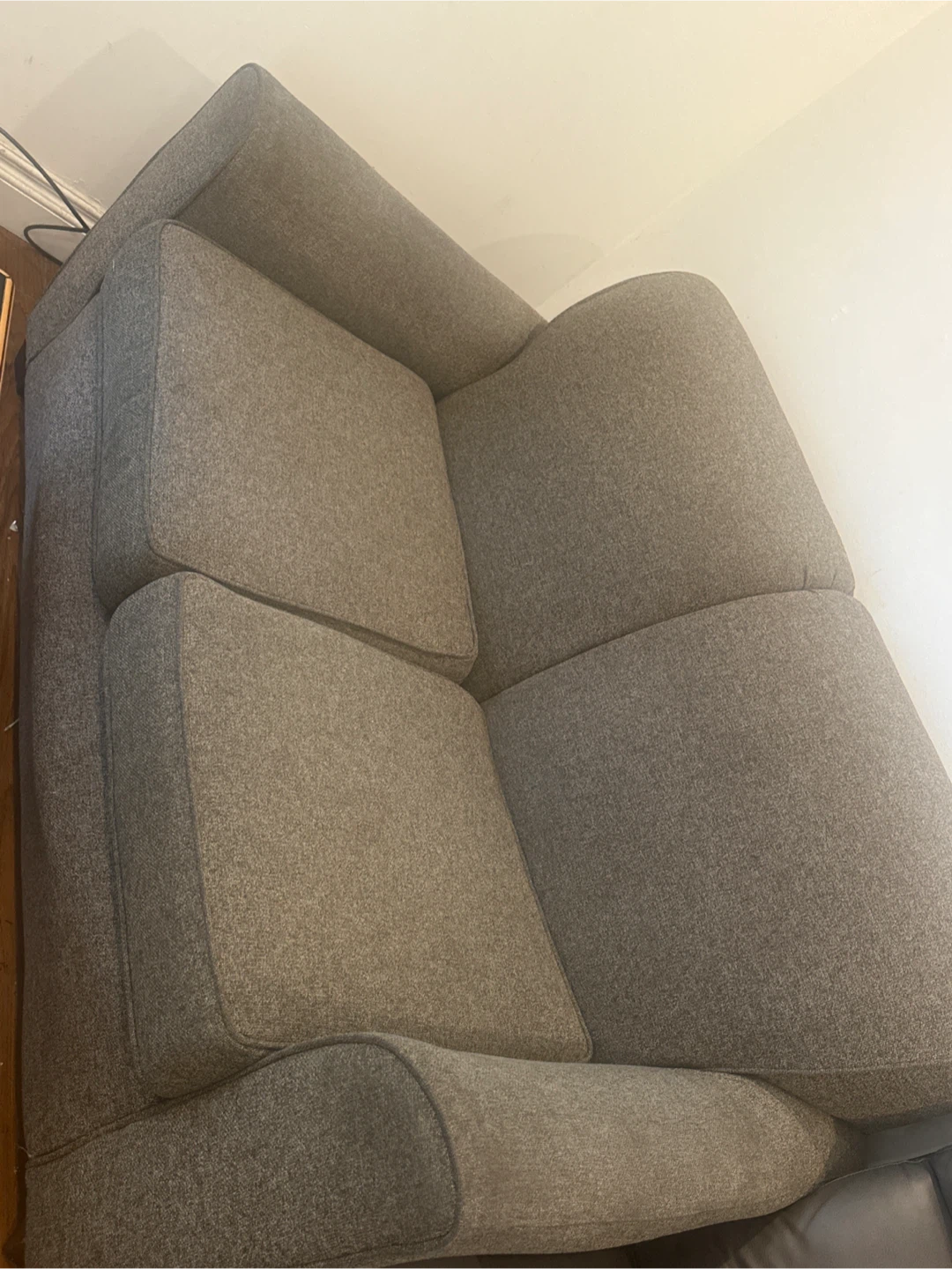 Grey Fabric Sofa and Armchair Set with coffee table - photo 3