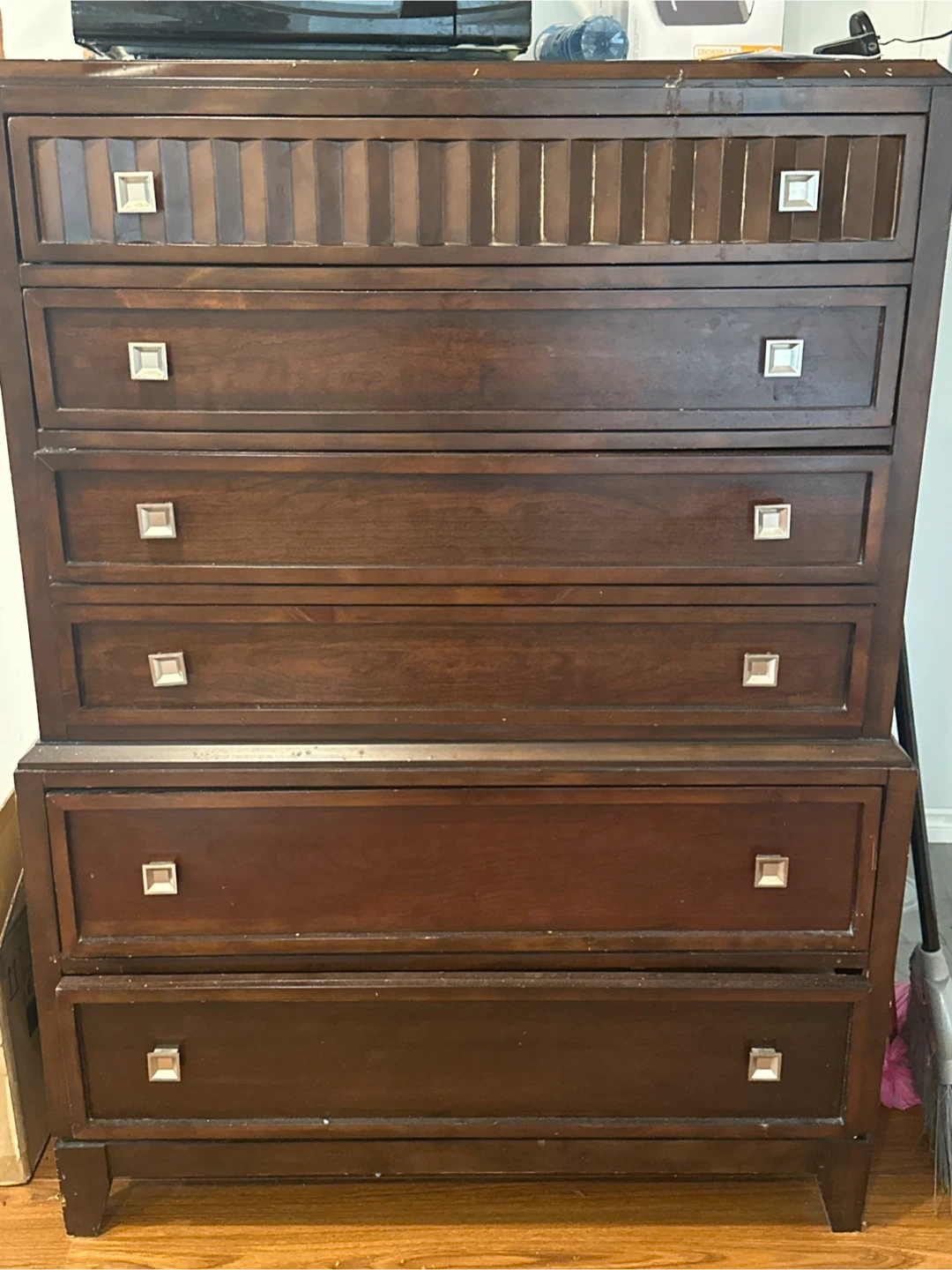 Dark Wood Chest of Drawers