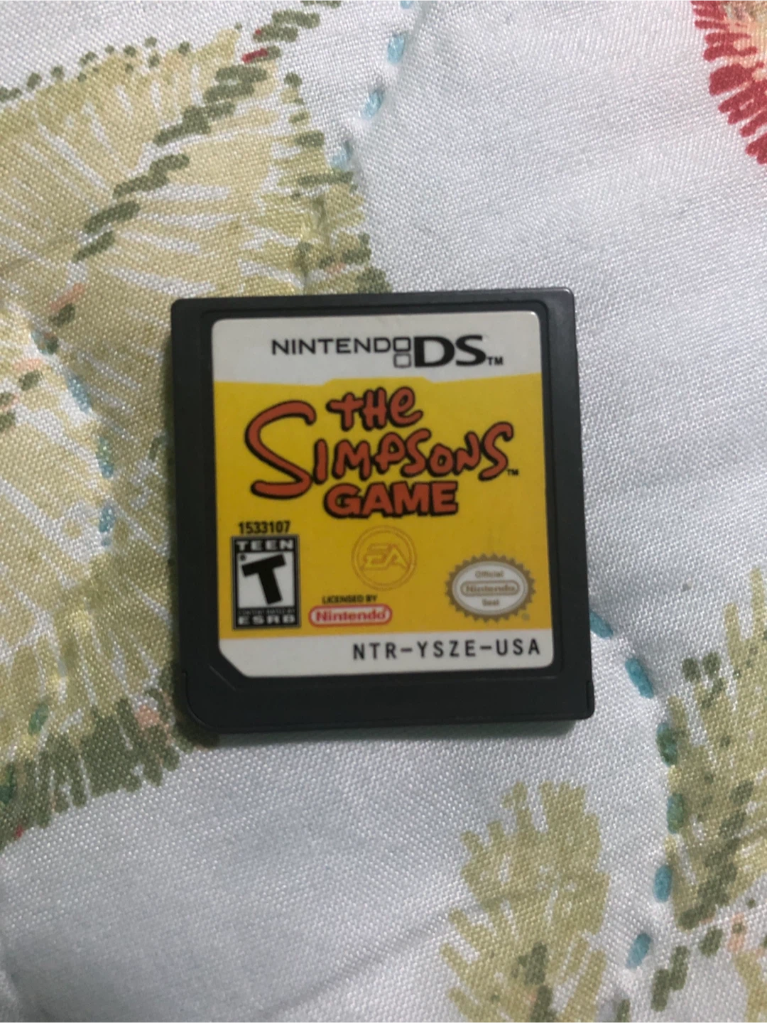 The Simpsons Game Nintendo DS Cartridge