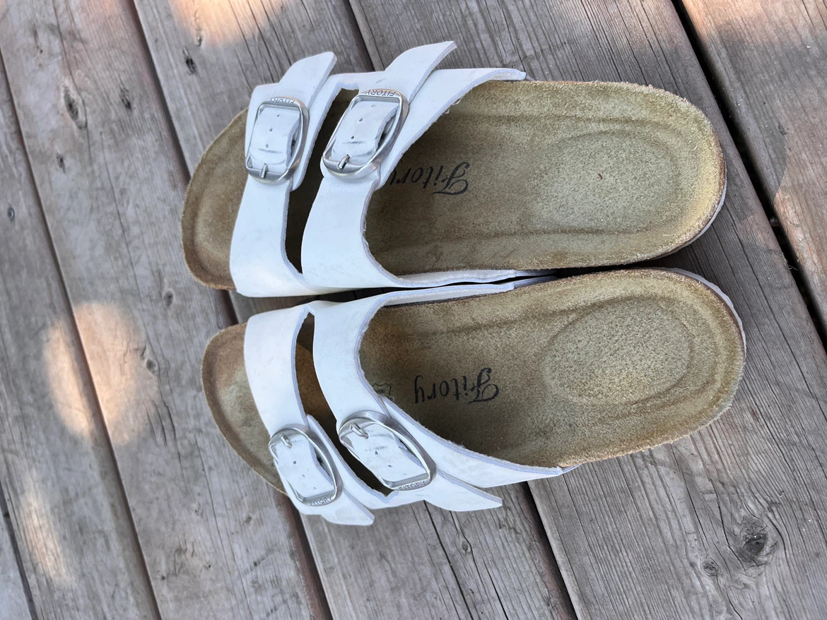 Fitorya White Leather Insole Sandals - photo 2