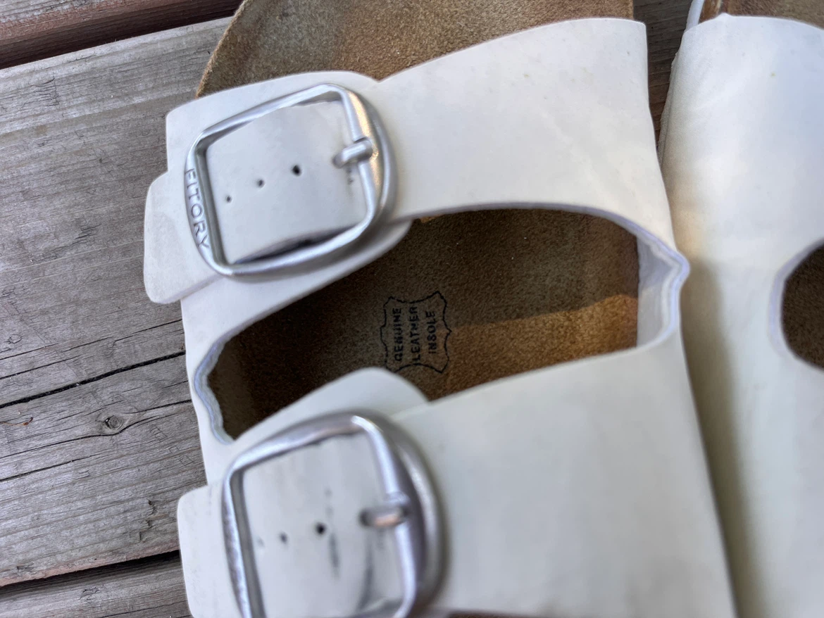 Fitorya White Leather Insole Sandals - photo 3
