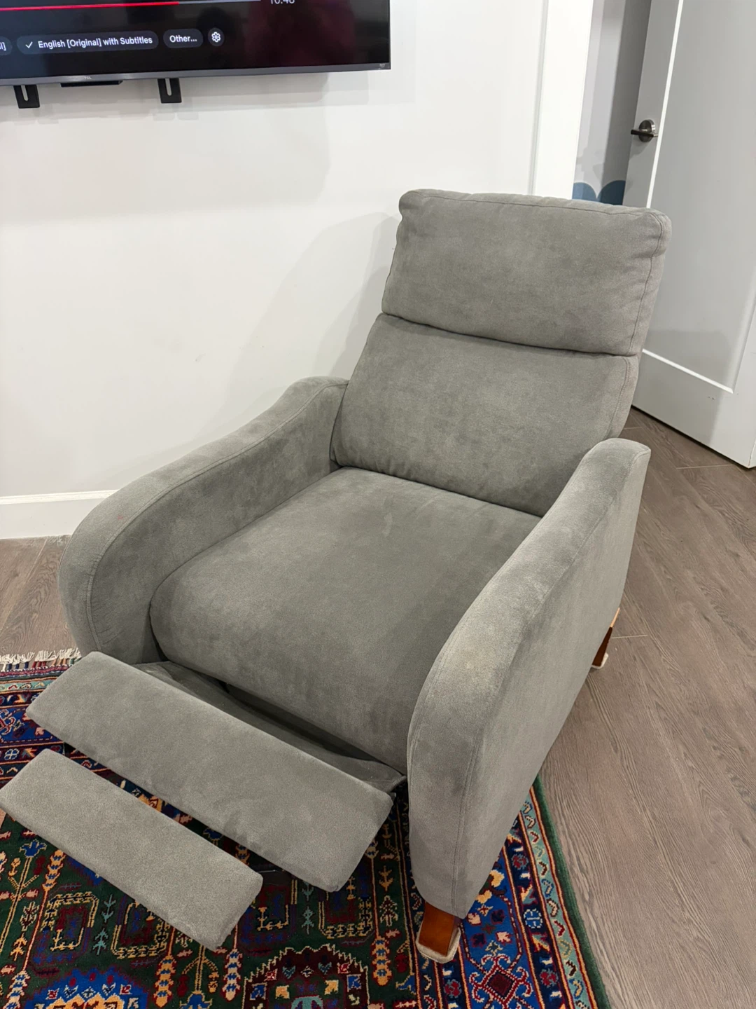 Grey Recliner Chair