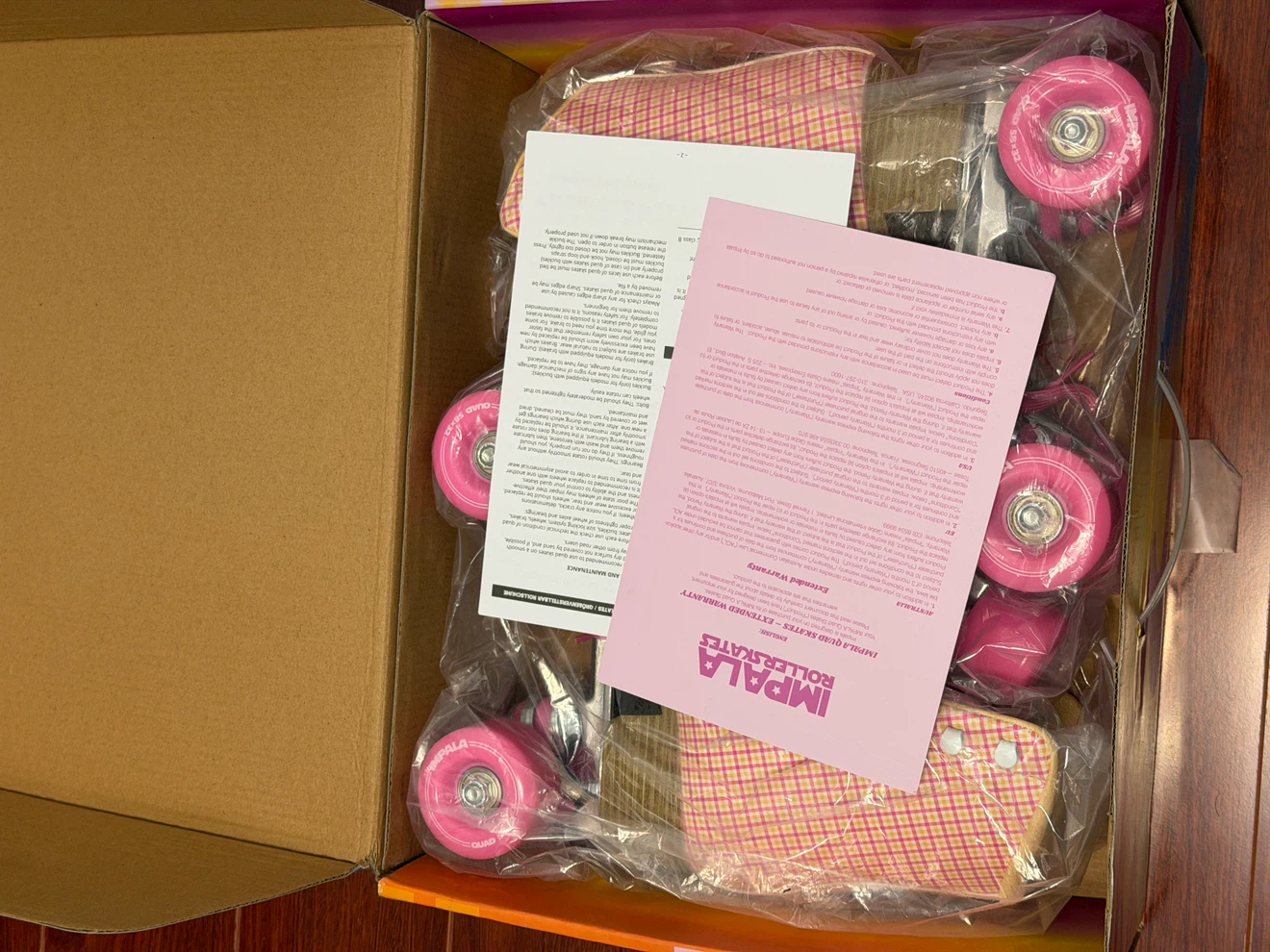 Impala Pink Tartan Roller Skates - photo 2