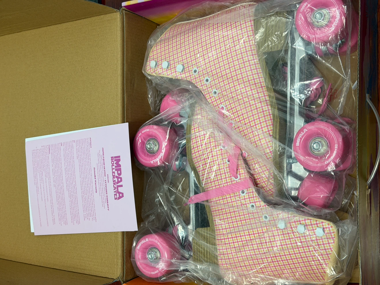 Impala Pink Tartan Roller Skates - photo 3