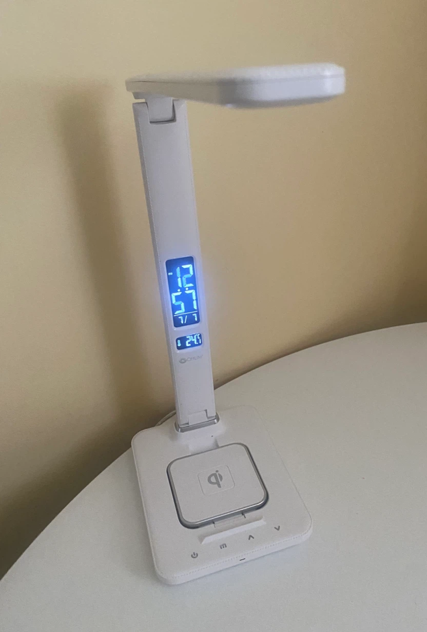 OttLite Wellness Series LED Desk Lamp w/ Wireless Charging Base - photo 2