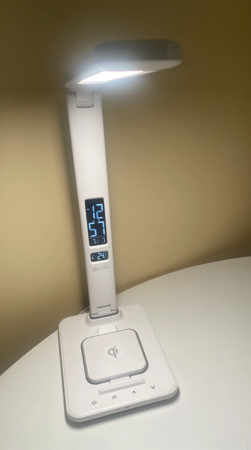 OttLite Wellness Series LED Desk Lamp w/ Wireless Charging Base - photo 3