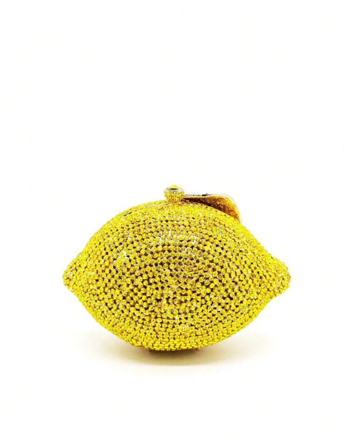 Crystal Lemon Clutch Purse with Leaf Accent - photo 2