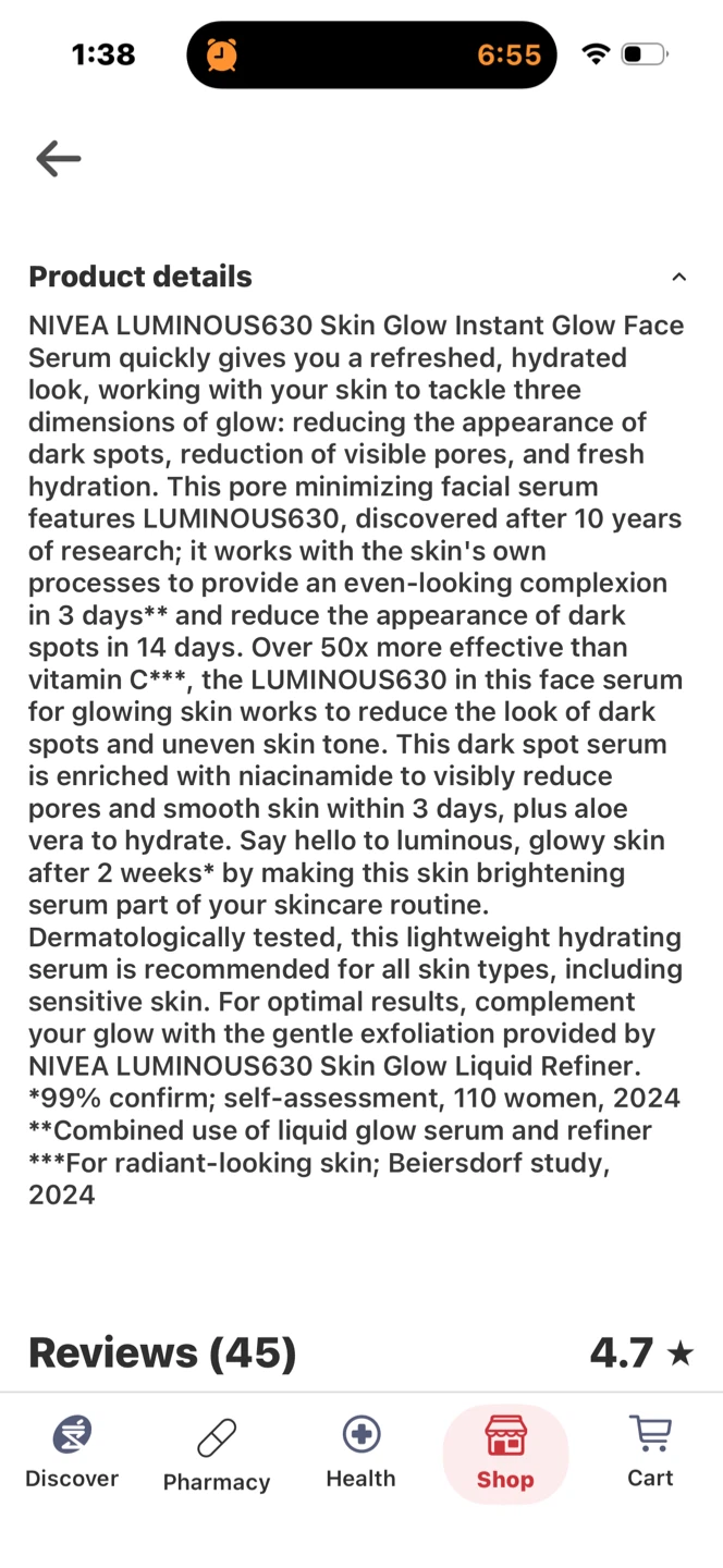 NEW Nivea Face Serum/Refiner - photo 5