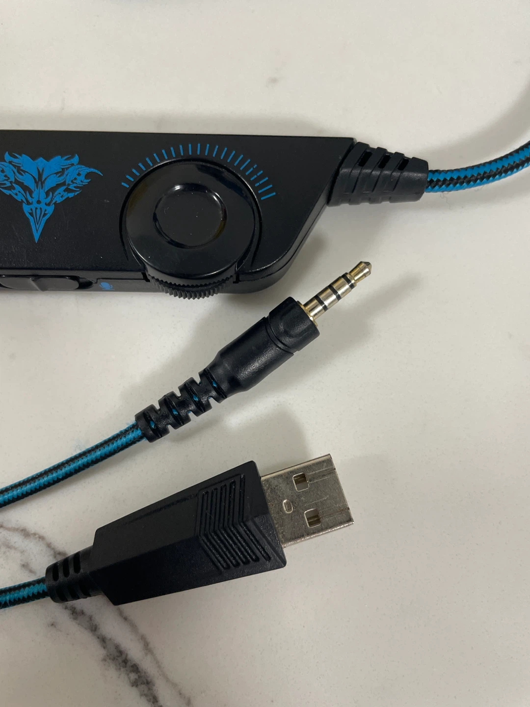 Gaming Headset with Microphone - Black and Blue - photo 2