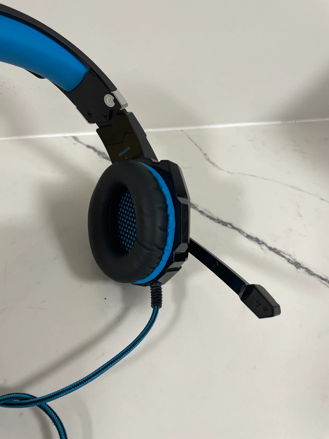 Gaming Headset with Microphone - Black and Blue - photo 4