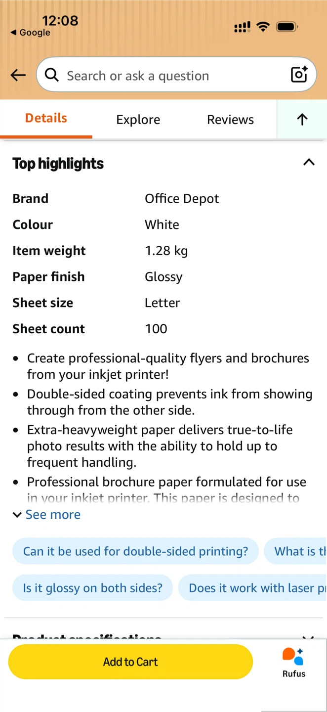 Office Depot Premium Photo Paper - photo 5