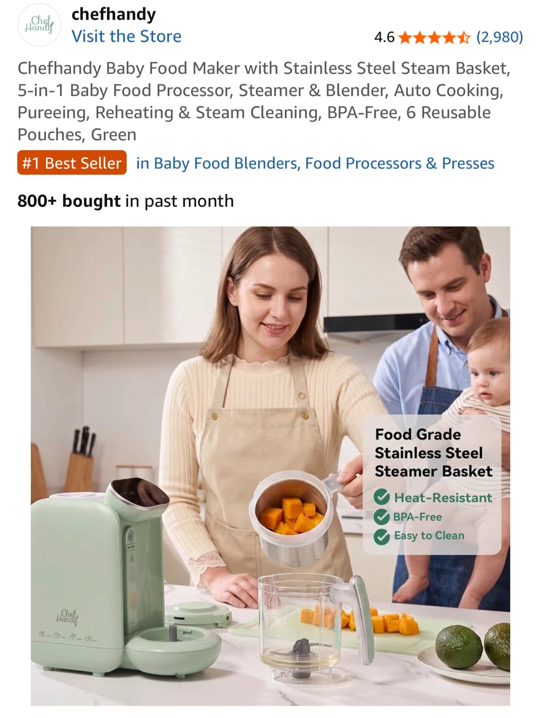 Chefhandy Baby Food Maker - photo 5