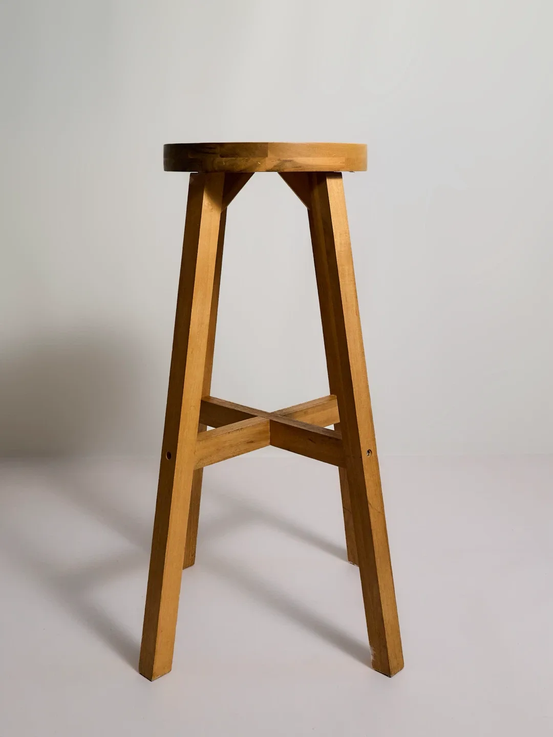 IKEA "Skogsta" Solid Acacia Wood Bar Stool
