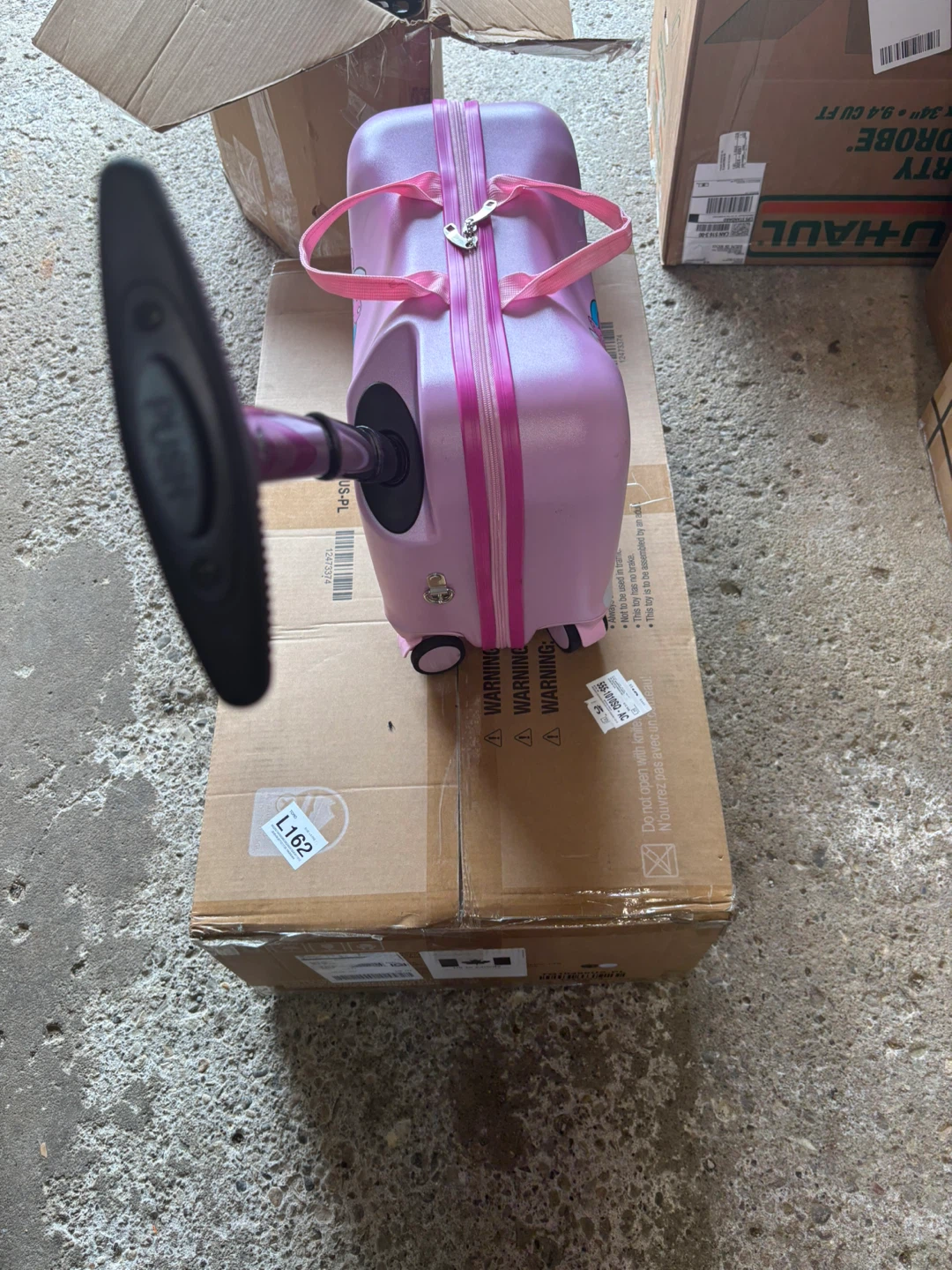 Kids Pink Unicorn Carry-On Luggage and Backpack Set - photo 2
