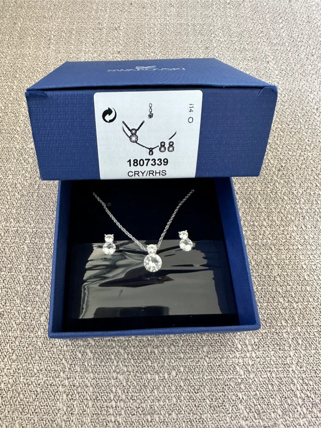 Swarovski Crystal Necklace and Earring Set