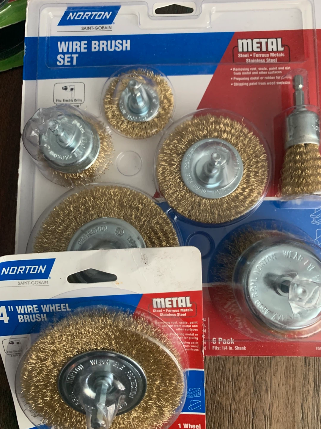 Norton Wire Brush Set for Electric Drills