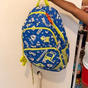 Blue "High Score" Gaming Backpack and Lunch Bag Set