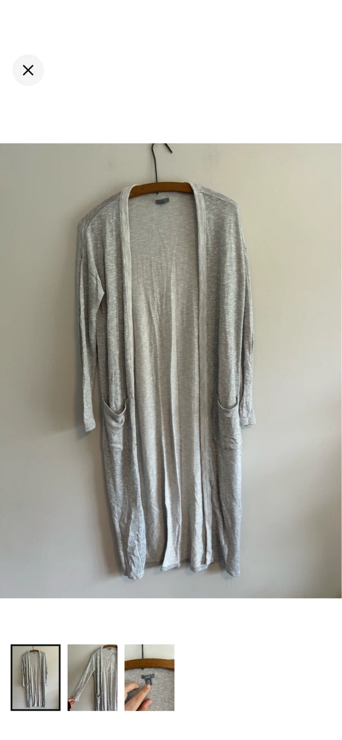 Aerie Long Open-Front Cardigan