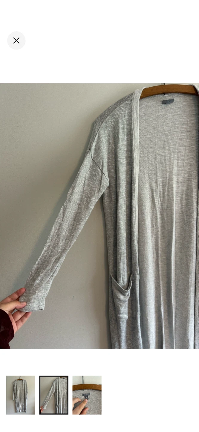 Aerie Long Open-Front Cardigan - photo 2