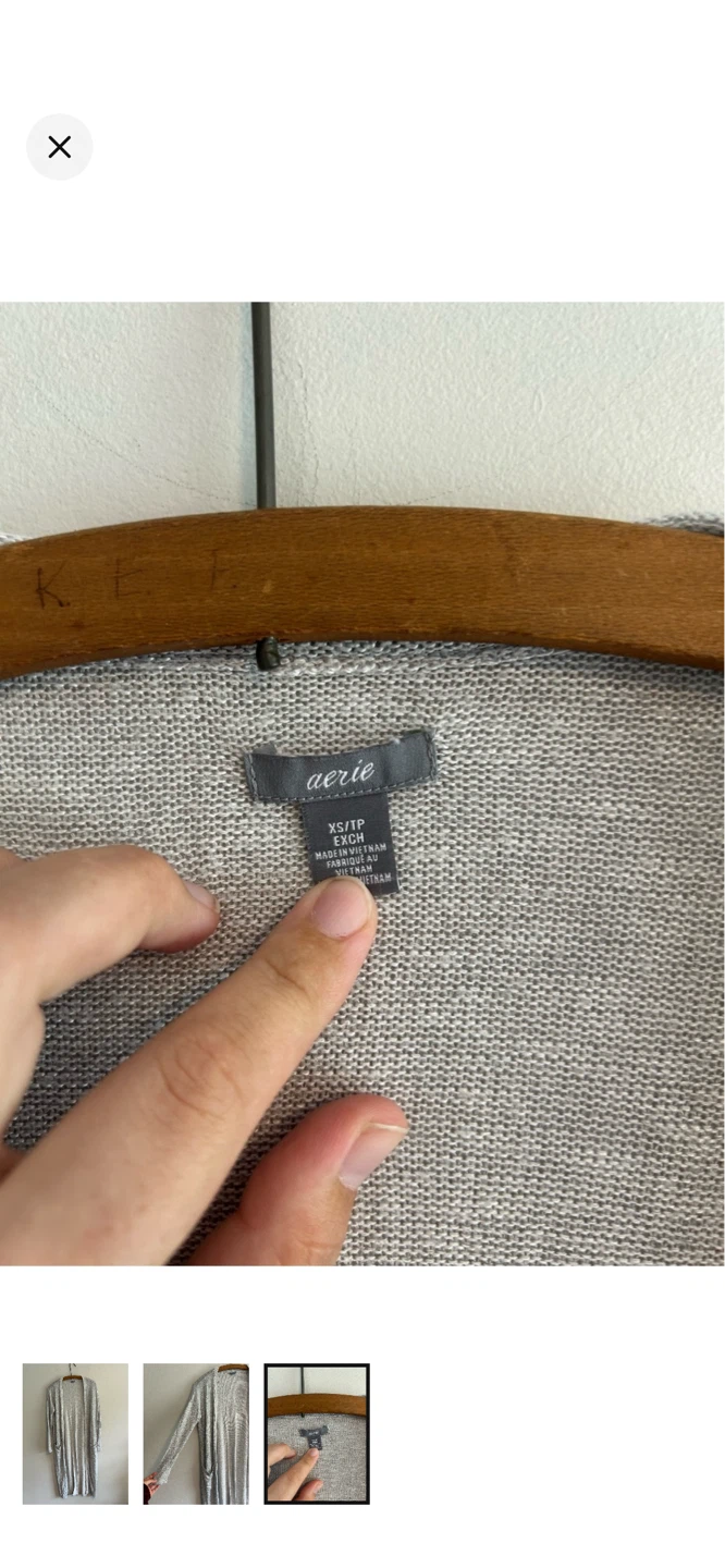 Aerie Long Open-Front Cardigan - photo 3