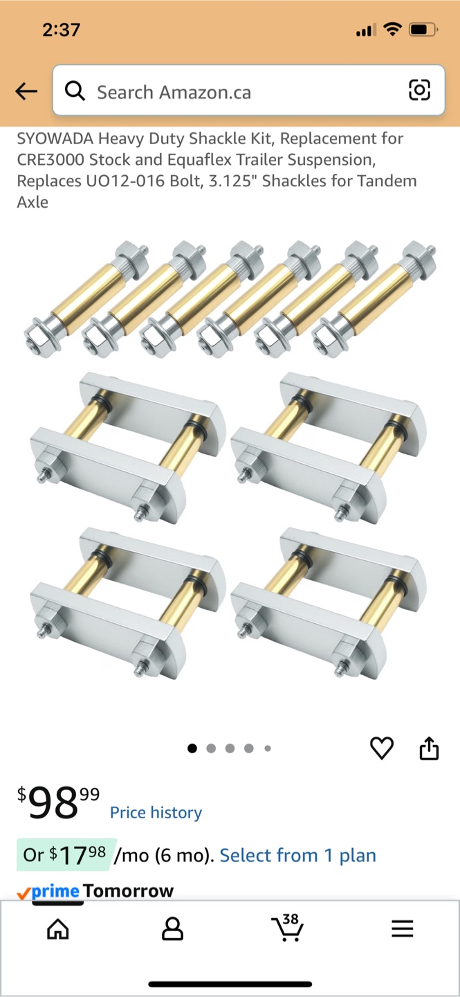 Heavy Duty Shackle Kit for Trailer Suspension