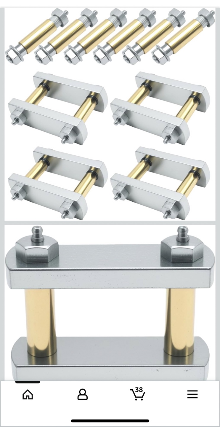 Heavy Duty Shackle Kit for Trailer Suspension - photo 2