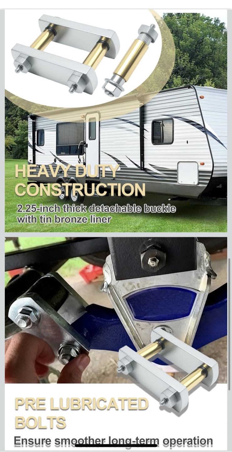 Heavy Duty Shackle Kit for Trailer Suspension - photo 4