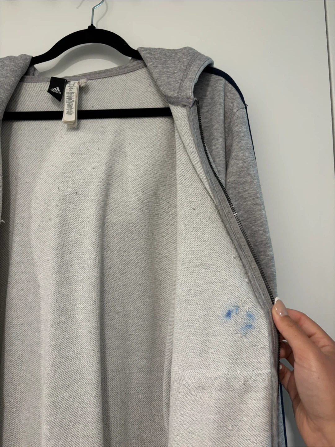 Adidas Grey Full Zip Hoodie - photo 4