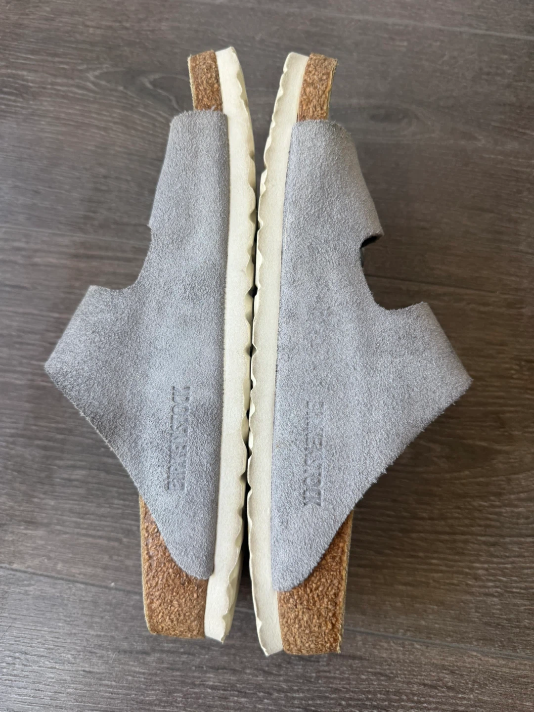 Birkenstock Arizona Sandals Grey Suede Size 39 - photo 5