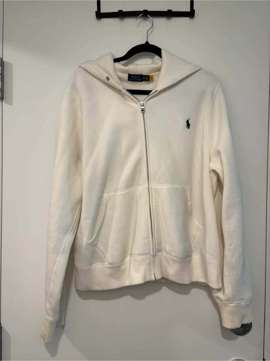 Polo Ralph Lauren Cream Zip-Up Hoodie